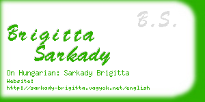 brigitta sarkady business card